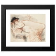 thumbnail image 2 of Paul César Helleu 18x15 Black Modern Framed Museum Art Print Titled - Elegant Reading on a Sofa, 2 of 5