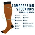 thumbnail image 4 of joogoo Brown Socks Women Men Knee High Sock, 4 of 8