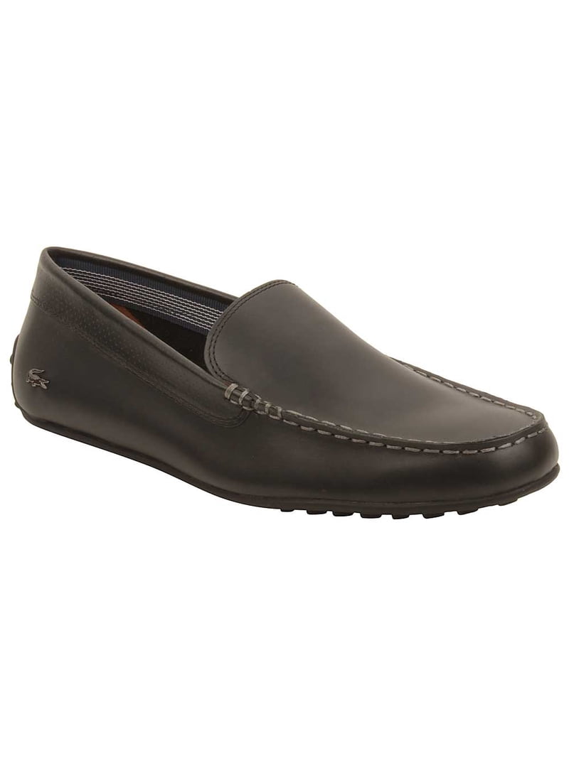 Lacoste Black Leather Slip-On Loafers • Size 10M Amazon.com | Lacoste Men main image 3