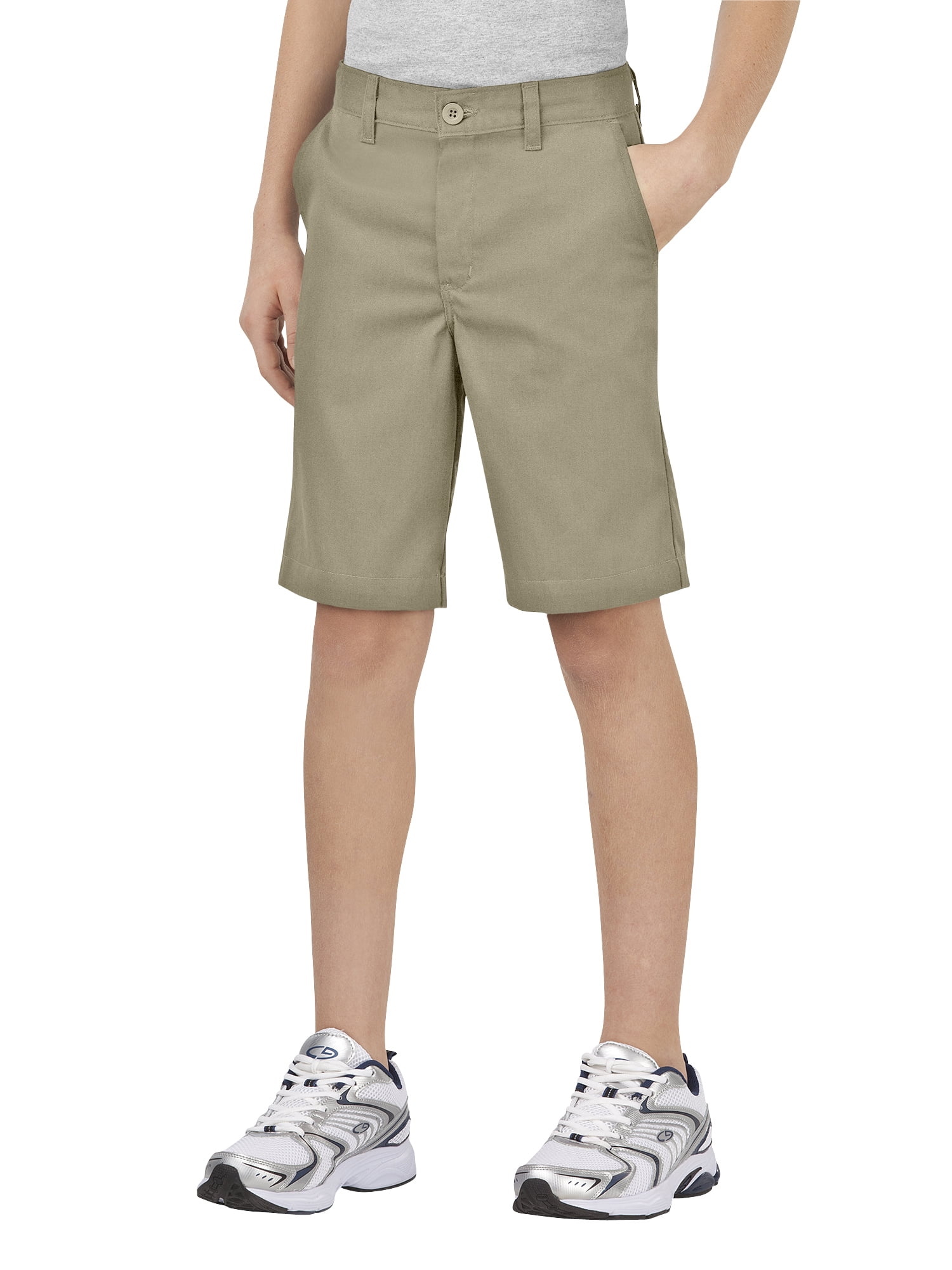 Dickies Boys' School Uniforms Husky Size FlexWaist Khaki Short