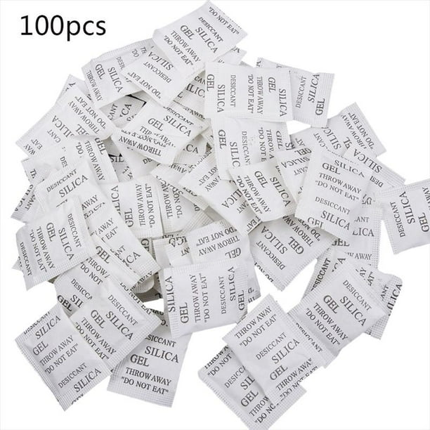 100 Packets NonToxic Silica Gel Desiccant Pack Moisture Absorber