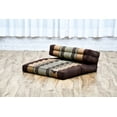 thumbnail image 5 of Leewadee Foldable Floor Mattress – 2 in 1 Floor Meditation Mat for Yoga and Relaxation, Seating Futon with Kapok,  Brown, 5 of 9