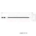 thumbnail image 2 of Cable Chicote Freno Delantero Compatible Con Nissan X-Trail 2.5L 2007 2008 2009 2010 2011 2012 2013 2014 CAHSA Cable Chicote Acelerador, 2 of 6