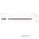 thumbnail image 2 of Cable Chicote Freno Delantero Compatible Con Nissan X-Trail 2.5L 2007 2008 2009 2010 2011 2012 2013 2014 CAHSA Cable Chicote Acelerador, 2 of 6