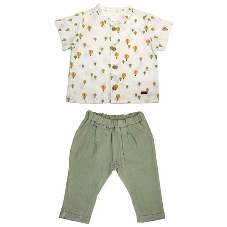 

Hot Air Balloons 2-Piece Shirt & Muslin Pants Set
