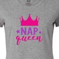 thumbnail image 4 of Inktastic Nap Queen, Princess, Crown, Stars, Sleep, Sleeping Women's T-Shirt, 4 of 5