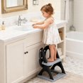 thumbnail image 3 of Asiento de entrenamiento para ir al baño SKYROKU con escalera ajustable y seguro, 3 of 8