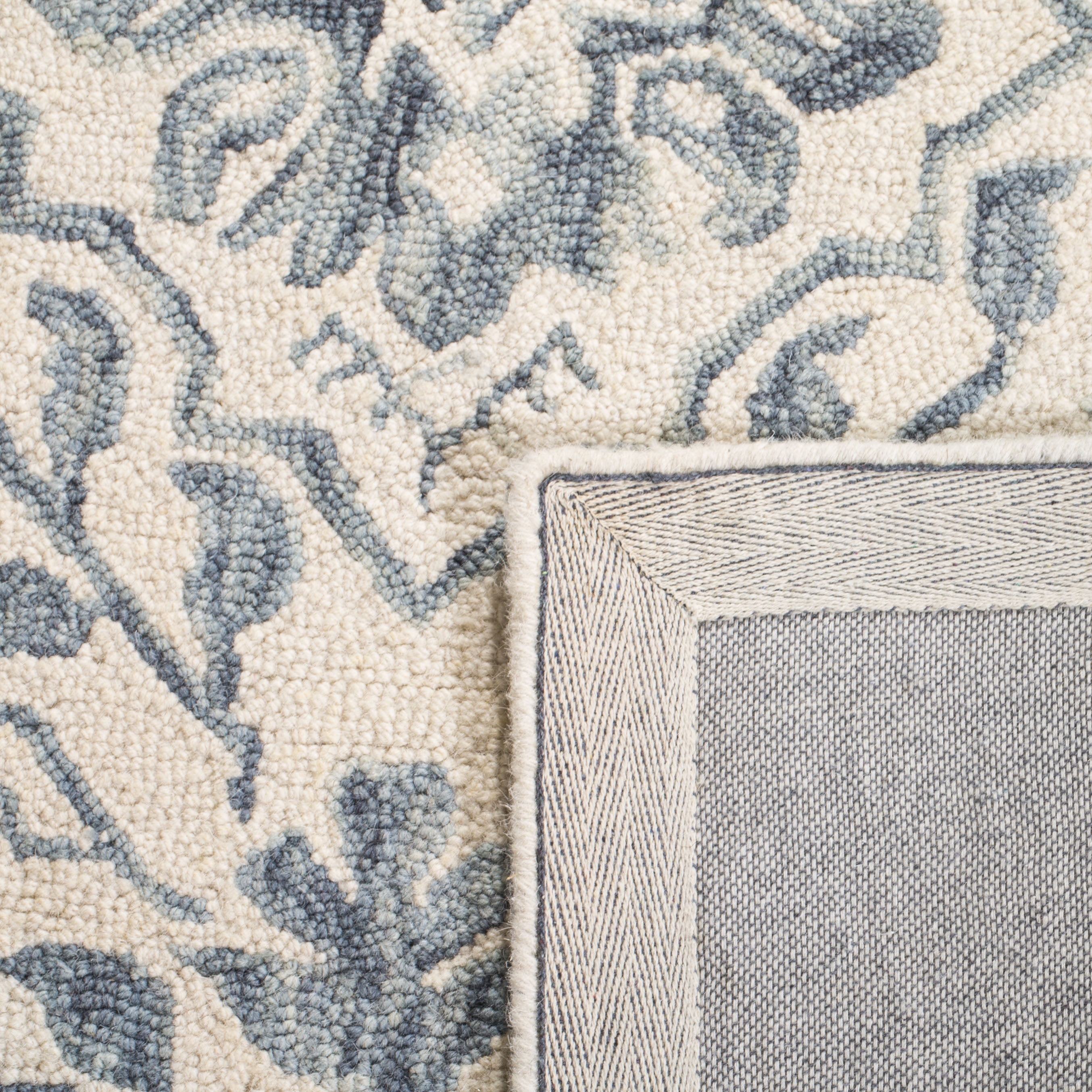 Safavieh Dip Dye Beranadette Floral Wool Runner Rug, Blue/Ivory, 2'3" x 8'