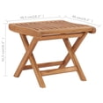 thumbnail image 4 of vidaXL Folding Footrest 18.3"x19.3"x16.3" Solid Teak Wood, 4 of 6