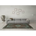 thumbnail image 3 of Ahgly Company Indoor Rectangle Persian Light Blue Traditional Area Rugs, 8' x 12', 3 of 4