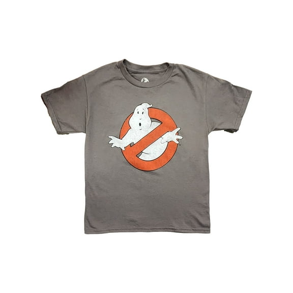 Ghostbuster Boys Gray Halloween Short Sleeve Ghosts T-Shirt Tee Shirt Small 6-7