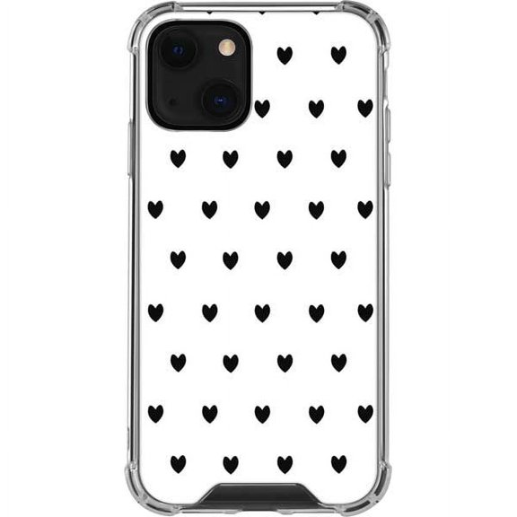 Skinit Hearts White and Black Hearts iPhone 14 Plus Clear Case