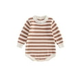 thumbnail image 1 of Gupgi 0-18M Chandail pour Bébés Garçons Filles Combinaison à Rayures Manches Longues Col Rond Hiver, 1 of 9