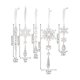 thumbnail image 3 of Christmas Tree Decorations Pack Of 18 Clear Acrylic Ice Ornamentation Durability Hanging Snowflake For Holiday Parties Pink, 3 of 5