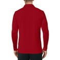 thumbnail image 5 of HAOMEILI Men's Short Long Sleeve Polo Shirts Casual Slim Fit Basic Designed Cotton Shirt Tops, 5 of 6