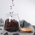 thumbnail image 3 of Injueey Tarro de almacenamiento de galletas de hierbas con forma de hongo para el hogar, lata de vidrio para granos de café con tapa de Almacenamiento y organización del hogar, 3 of 6