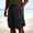 Black, variant on Men's Solid Elastic Waist Active Shorts, Zipper Pockets, Casual Lightweight Sports Bottoms Coffee XXXL