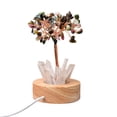 thumbnail image 1 of Natural White Crystal Quartz Tree Lamp With LED Base Feng Shui Tree For Home Stone Night Light, 1 of 5