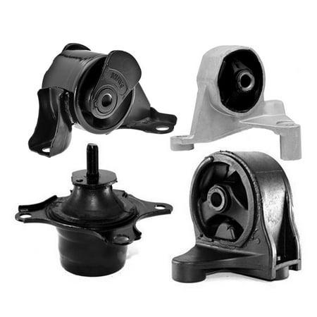 Honda Fit Manual K0014 Fits 2001-2005 Honda Civic 1.7L Engine & Transmission Mount for Manual 4PCS : A6589, A4539, A6588, A4511 ()