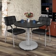 thumbnail image 2 of Via 30" Round Platter Base Table- Ash Grey/Chrome, 2 of 3