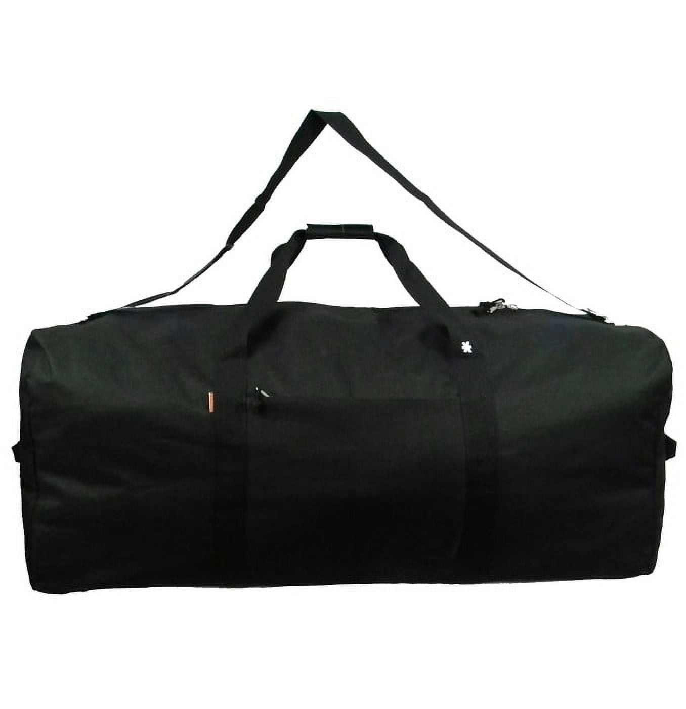 K-Cliffs Heavy Duty Large Sports Duffel Bag for Travel and Gym, Black, 42-inch