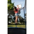Jumpking Oval 10' x 15' Trampoline, with Two Basketball Hoops, Blue