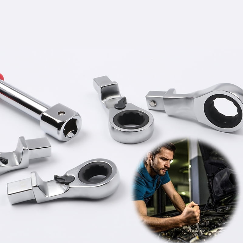 8Pcs Ratcheting Combination Wrench Set 8-10-12-13-14-17-19mm Ratcheting Wrench