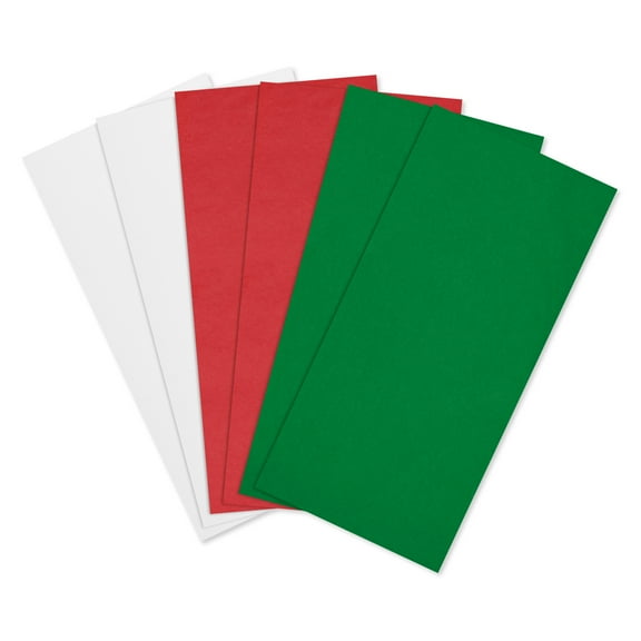 American Greetings 20 in. x 20 in. Christmas Bulk Gift Wrap Tissue Paper, Red, White, Green (3-Colors, 100-Sheets, 277.78 Sq. ft.)
