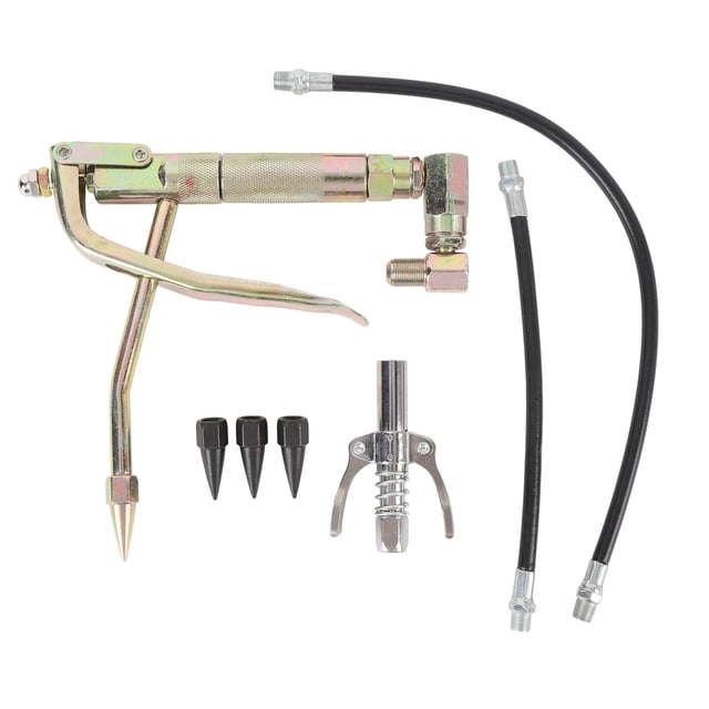 Grease Tool Nozzle Kit, Oxidation Resistant Grease Tool Coupler 7PCS High Strength for Air Compressor Grease Pump
