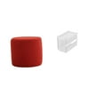 thumbnail image 1 of Escabel,Reposapiés pequeño,taburete otomano,sofá,taburete de té,Reposapiés Cubo Taburete Taburete para Dormitorio Baño,estuche de pañuelos,Caja de almacenamiento de papel higiénico de, 1 of 8