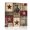 Brown, variant on Canvas Wall Art Western Red Canvas Art Print Brown Texas Star Wood Grain Distressed Patchwork Pictures Wall Decor for Living Room Bedroom Artwork Decorations Stretched Framed Ready to Hang 16"x24"
