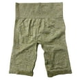 thumbnail image 2 of Pantalones cortos de yoga estilo ciclista para mujer, de cintura alta, para correr, hacer ejercicio y gimnasio. Amarillo, 2 of 9
