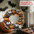 thumbnail image 4 of HUASHENG Halloween Bat Pumpkin 2D Acrylic Pendant Window Decoration Porch Hanging Decoration Props, 4 of 9