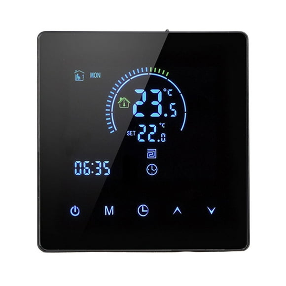 Thermostat, Intelligent Lcd Display Digital Thermostat Heating Temperature Control Suitable for Home Office Shopping Malls Hotels and Nursing Homes
