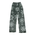 thumbnail image 5 of WTOBBY Women's Winter Plaid Pants Full Length Long Trousers with Christmas Print for Sports and Casual Wear in Cold Seasons,Gray XS, 5 of 6