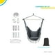 thumbnail image 4 of Hamaca  Tipo Columpio Almohadones gris 6.49 pulg Elly Decor ED-HCWH, 4 of 7