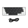 thumbnail image 2 of 60% Wired Gaming Keyboard, RGB Backlit Compact Mini Keyboard, Ergonomic, Mechanical Feeling 61 Keys Keyboard for PC Gamers, Typist, Office, Business, 2 of 7