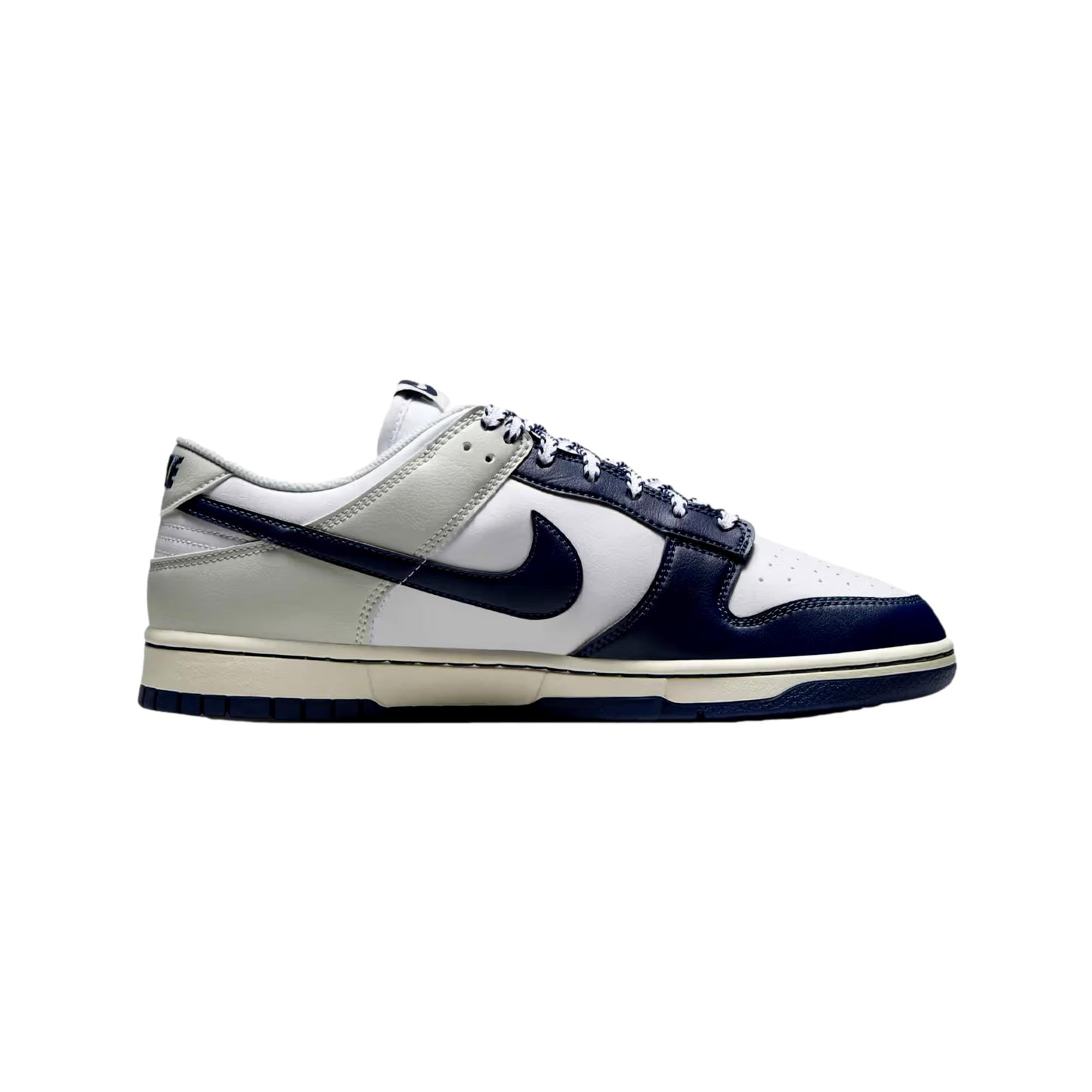 Men's Nike Dunk Low Retro White/Midnight Navy (IM2222 101) - 9