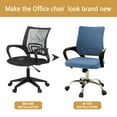 thumbnail image 2 of KGJQ Office Chair Cover Universal Rotating Chair Slipcovers Protector Removable Washable Office Armrest Stretchable Chair Seat Covers, 2 of 8