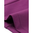 thumbnail image 6 of DARING DIVA Women's Cap Sleeve Top Boat Neck Belted Peplum Tops L Dark Purple, 6 of 6