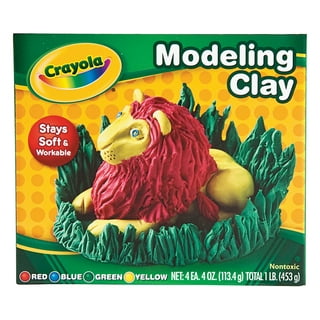 Crayola Air Dry Clay, Red, 2.5 lb. Resealable Bucket, Modeling
