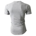 thumbnail image 2 of Hat and Beyond Men's Hip Hop Longtail Slim Fit Crew Neck Tee Shirts with Side Zipper, 2 of 4
