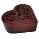 thumbnail image 2 of Caja de Música de Cuerda con Mecanismo Vintage de Madera Tallada en Forma de Corazón. Regalo Musical para Tu Pareja, Novia, Esposa o para el Día de la Madre., 2 of 5