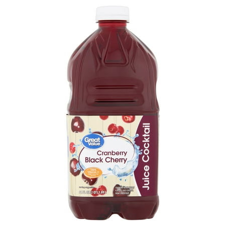 Great Value Cranberry Black Cherry Juice Cocktail, 64 fl oz