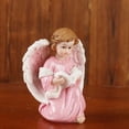 thumbnail image 4 of 2Pcs Angel Ornaments Meaningful Home Decoration Resin Angel Statue Desktop Decoration for Micro Landscape, 4 of 8