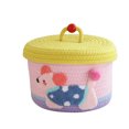 thumbnail image 1 of Small Woven Storage With Lid Cute Animal Toy Organizers Rope Storage For Living Room Area Decorative Small Rope Boxes With Lid Handwoven Rope Decorative Storage For Stationery Organizer Drawers, 1 of 4