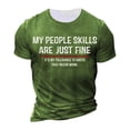 thumbnail image 1 of Summer Short Sleeve Black Round Neck Cotton Loose Print Pullover T-shirt Top3XL, 1 of 3