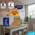 thumbnail image 6 of Football Tin Sign Football Decor Gifts For Boys 8-12 Football Posters For Boys Kids Bedroom Stuff Wall Signs Warning Football Players Only All Others Will Be Struck Out 12x8 Inches, 6 of 10