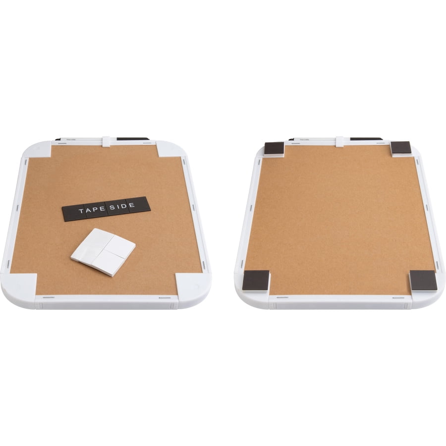 Lorell Personal Whiteboard - 11" (0.9 Ft) Width X 8.5" (0.7 Ft) Height - White Melamine Surface - White Plastic Frame - Rectangle - 6 / Bundle