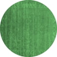 thumbnail image 1 of Ahgly Company Indoor Round Oriental Emerald Green Industrial Area Rugs, 8' Round, 1 of 4